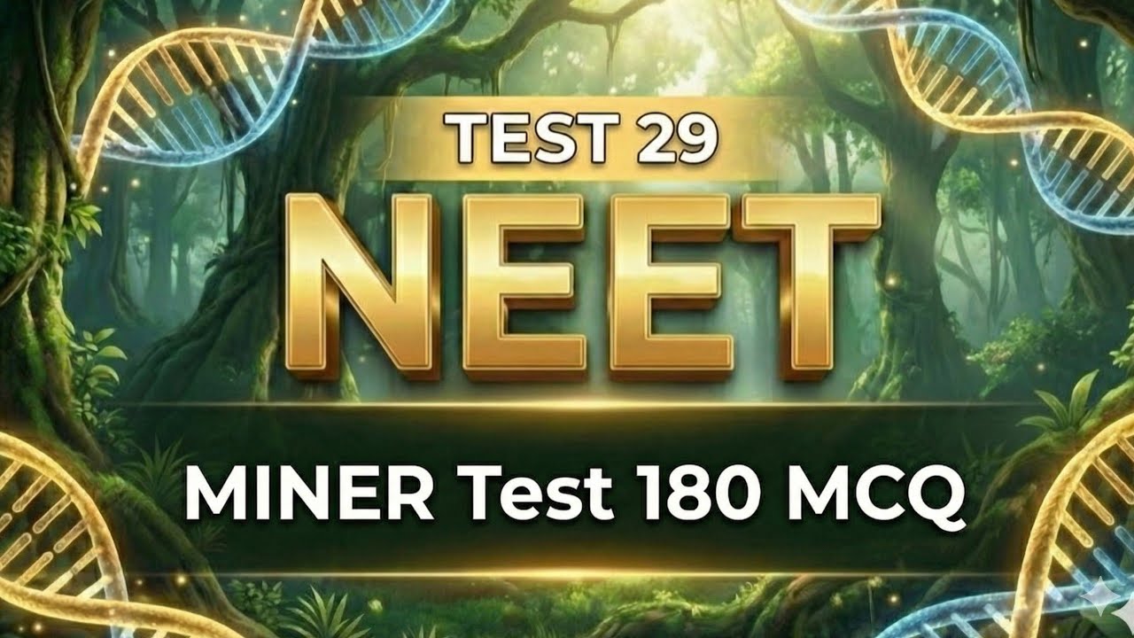 Test  29  Miner test 180  MCQ      NEET   