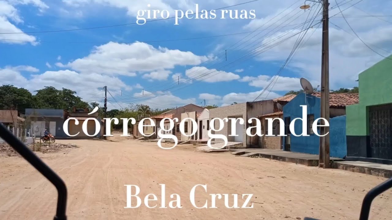 Giro pelas ruas do c&oacute;rrego grande Bela Cruz