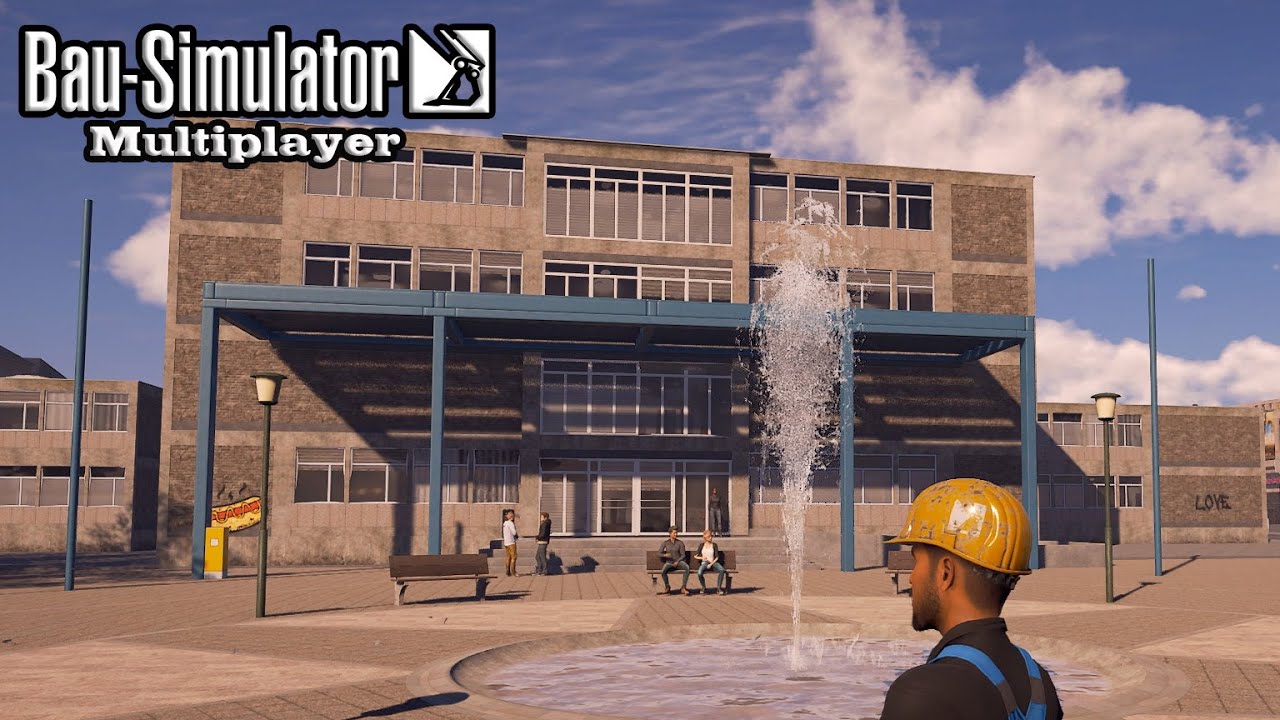 BAU SIMULATOR MULTIPLAYER : #17 Schicker Neuer Rathausvorplatz | CONSTRUCTION SIMULATOR