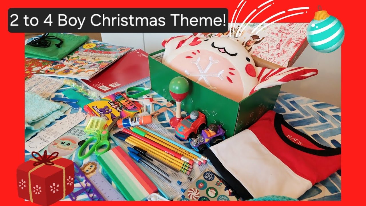 Рождественские тематические наборы — распаковка рождественских наборов для мальчиков (от 2 до 4 л...