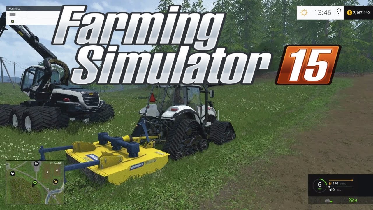 Farming simulator  Bush Hogging