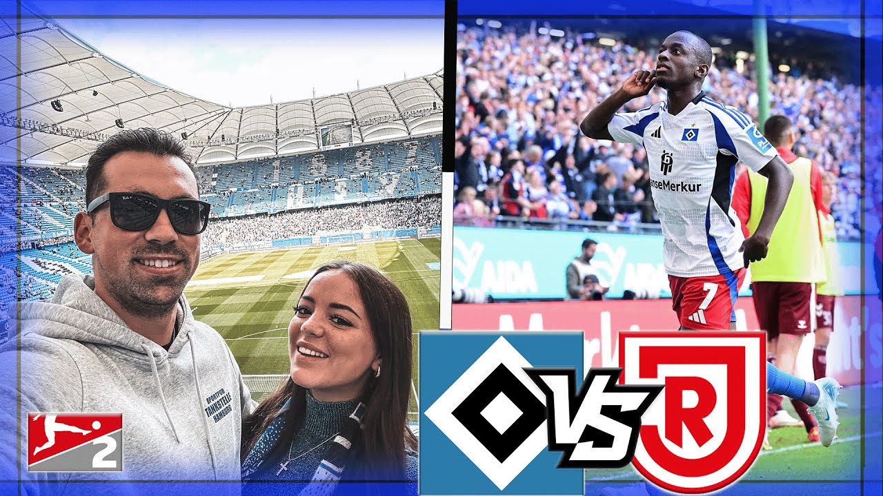 BALDÉ & DOMPÉ ZAUBERN 💪🏽 5:0! HSV-TORE-GALA im Volkspark 🔥 Jahn Regensburg ohne Chance - Stadionvlog