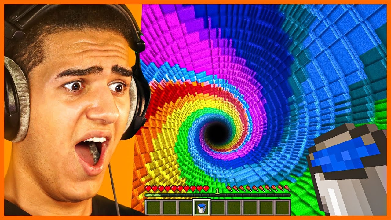 غیر ممکن ترین مپ دراپر ماینکرفت | IMPOSSIBLE RAINBOW DROPPER IN MINECRAFT