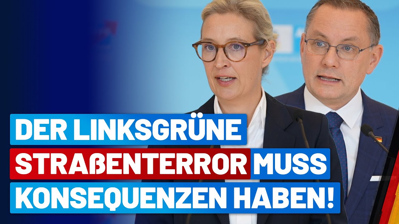 Nach Gießen platzt Alice Weidel der Kragen! Pressekonferenz mit Tino Chrupalla - AfD-Fraktion