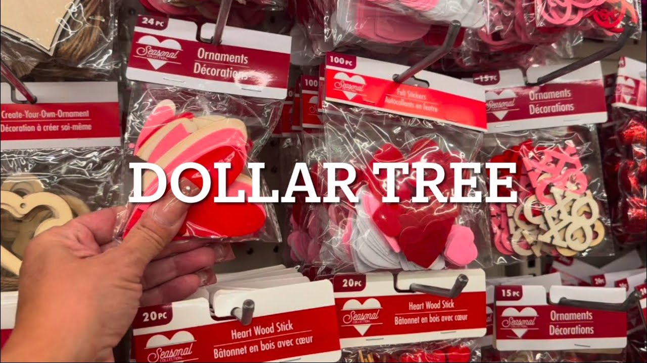 Dollar Tree Valentine’s Day Shop With Me | Home Decor & DIY Ideas