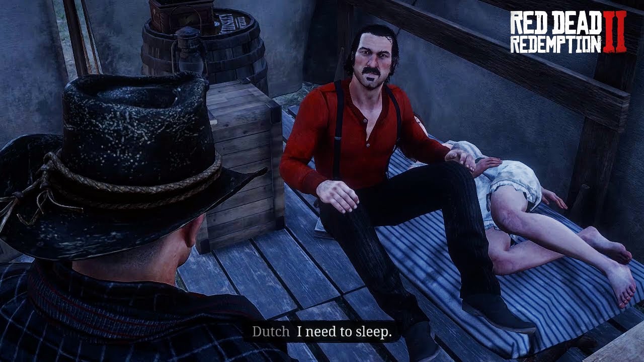Вот почему Мика никогда не спит в лагере | RDR2