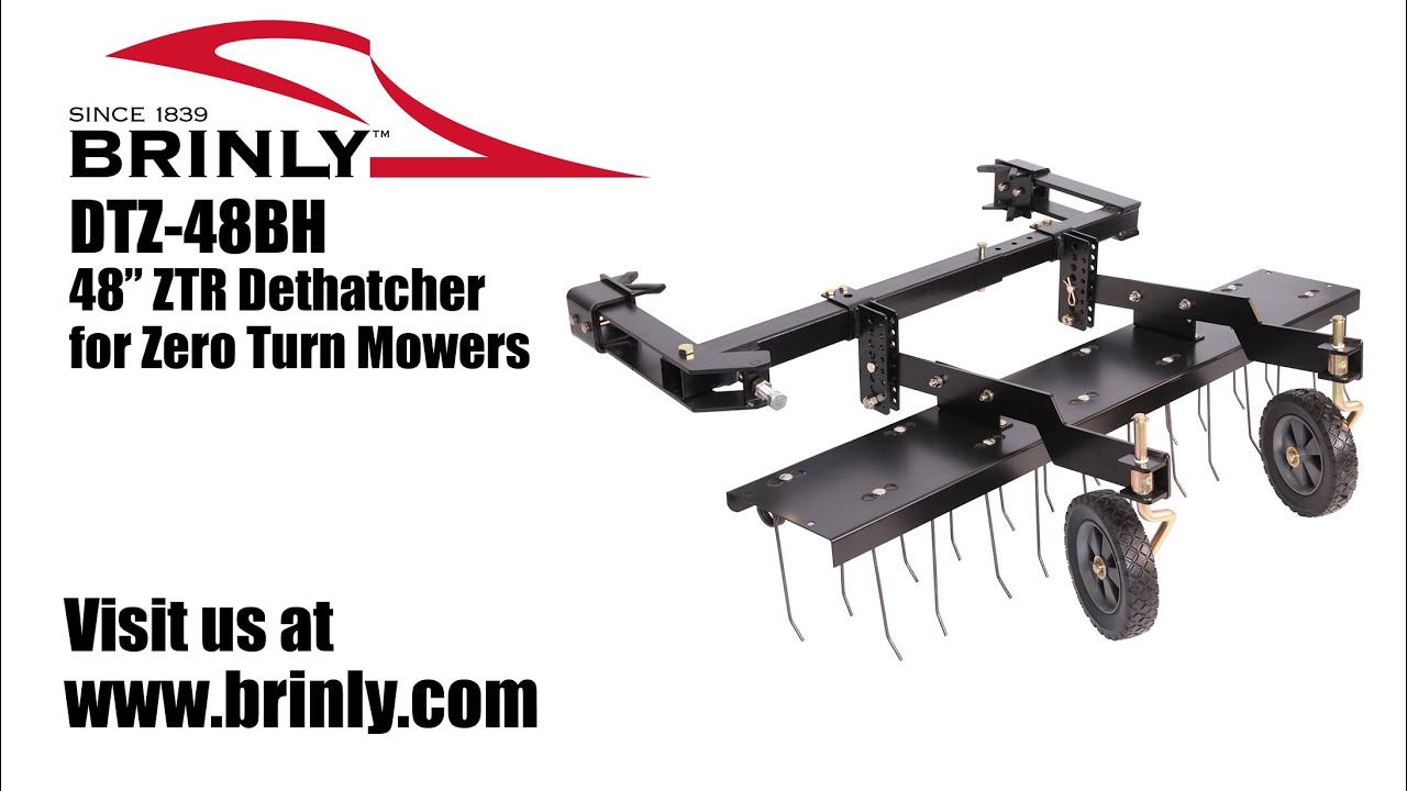 How to Assemble the Brinly DTZ-48BH - 48” ZTR Dethatcher for Zero Turn Mowers