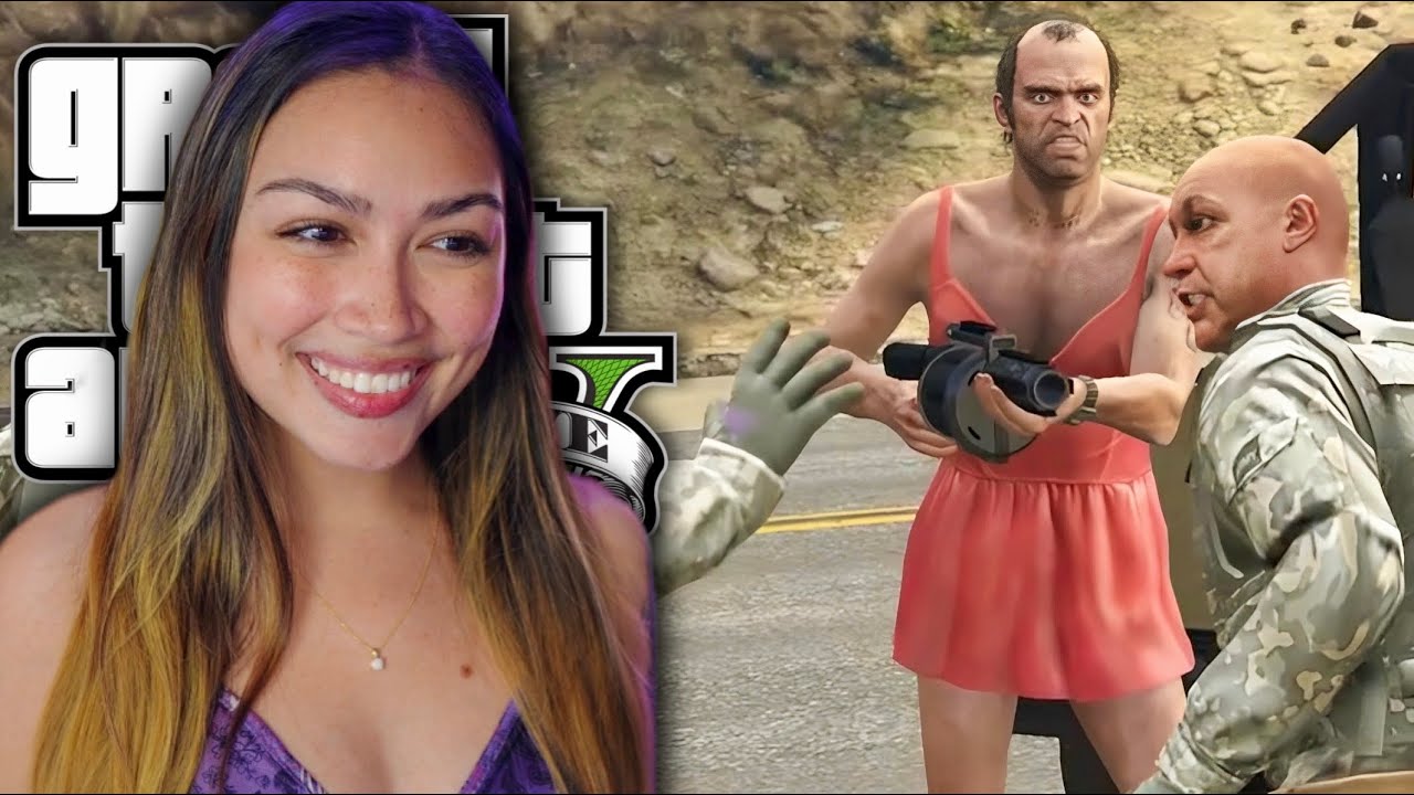 Trevor in a Dress Makes Rampages SO MUCH BETTER - First Playthrough (Grand Theft Auto V)