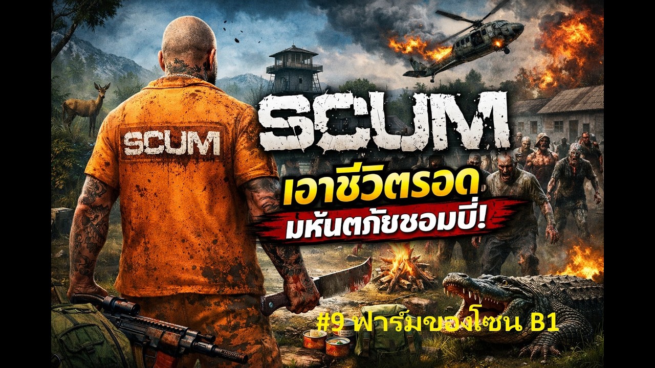 🔴 [Live] : SCUM [ไทย] PVE #9 - ฟาร์มของโซน B1