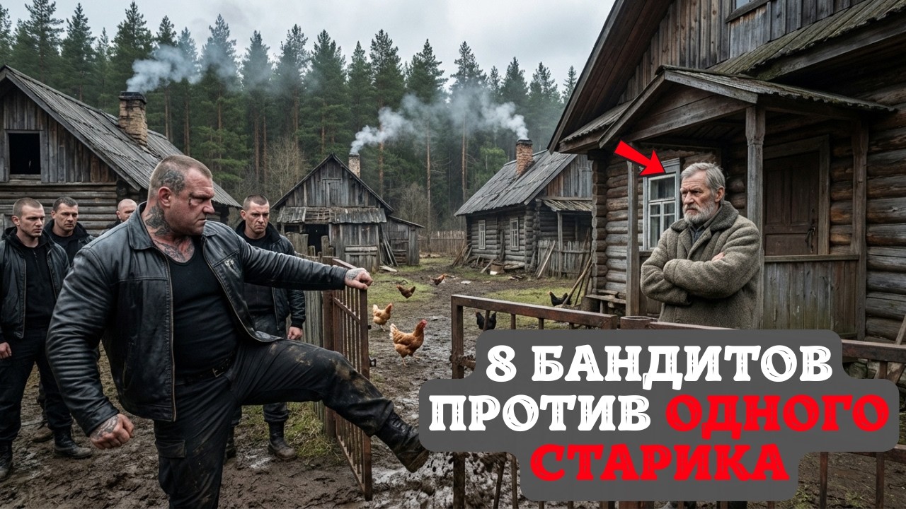 Восемь бандитов приехали на двух машинах грабить деревню… но нарвались на бывшего партизана