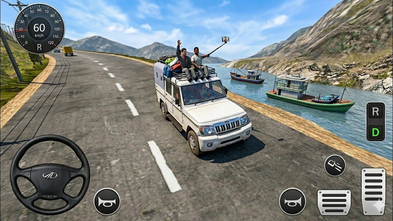 Mahindra Bolero Double Cab | Over Load Offroad Driving 😱 | BUSSID Indian Traffic Mod 