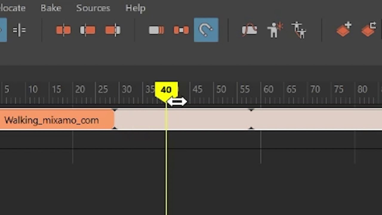 Time Editor Scaling and Looping Motion Clips in Maya