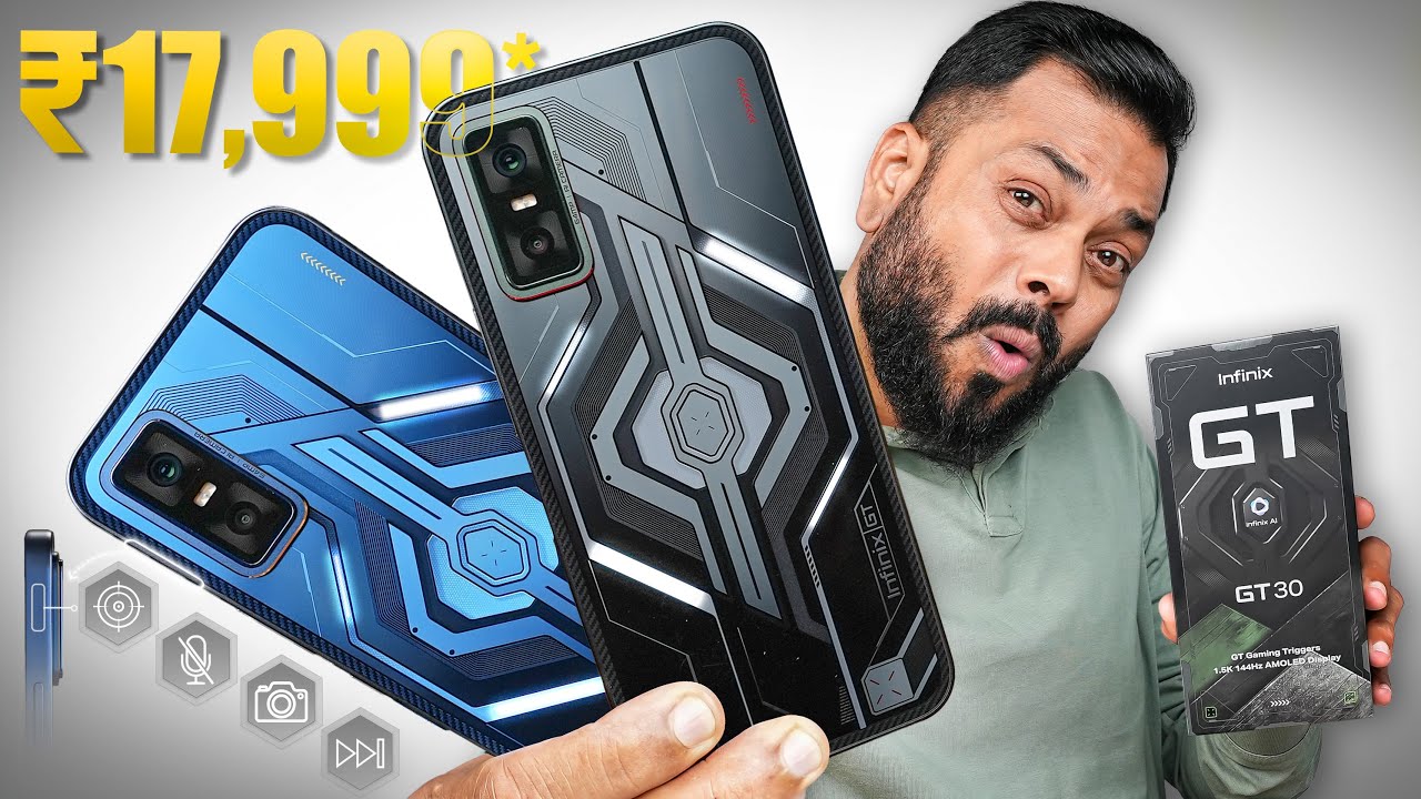 Infinix GT 30 5G+ Unboxing & First Look ⚡1.5K 144Hz AMOLED, GT Triggers @ ₹17,999*