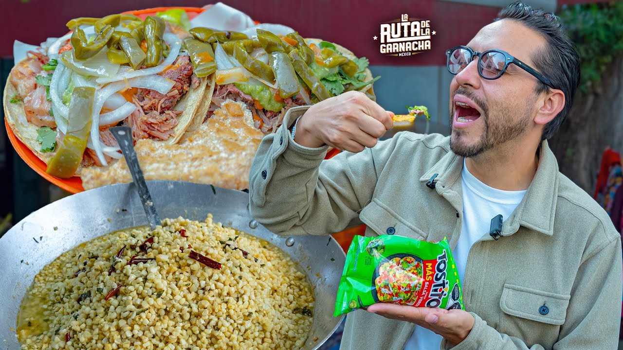 ESQUITES de más de 100 AÑOS en XOCHIMILCO y CARNITAS DELICIOSAS