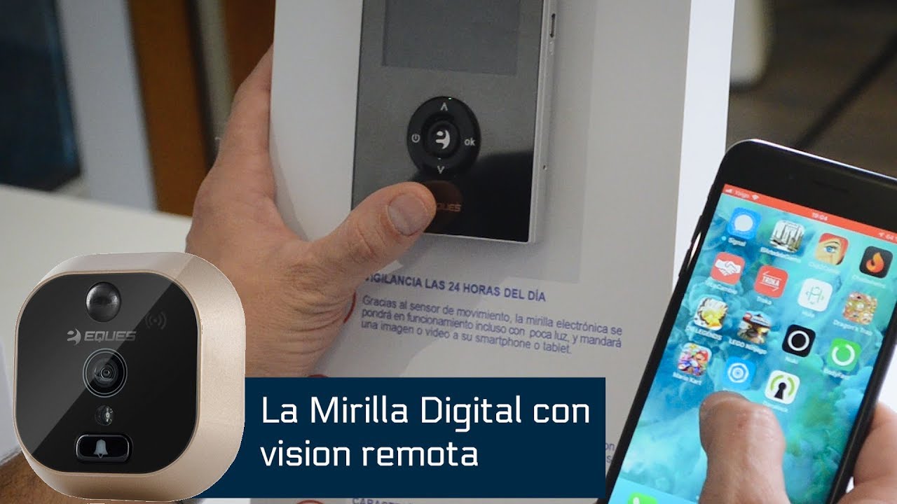 MIRILLA DIGITAL grabadora con sensor de movimiento y wifi controlada con el móvil 🔴
