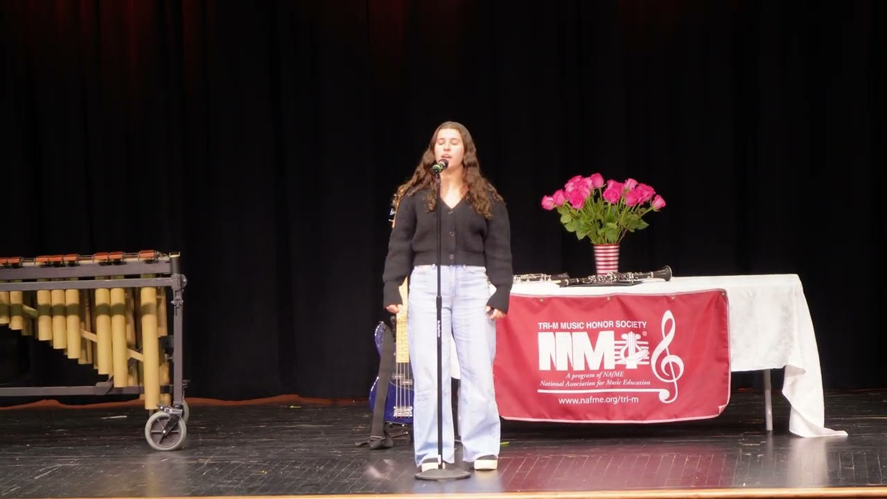 2026 PHHS Tri-M Induction - Maya Zislin - On My Own