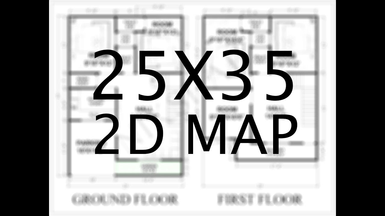 25X35 House plan 2d map by nikshail