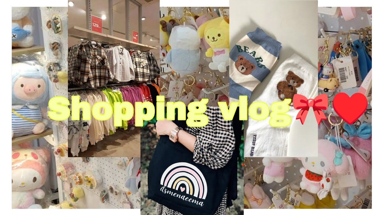 ​A Day of Cute shopping 🛒🌷☁️ | Aesthetic Treasures🧸🍓#asthetic #vlog #shopping 
