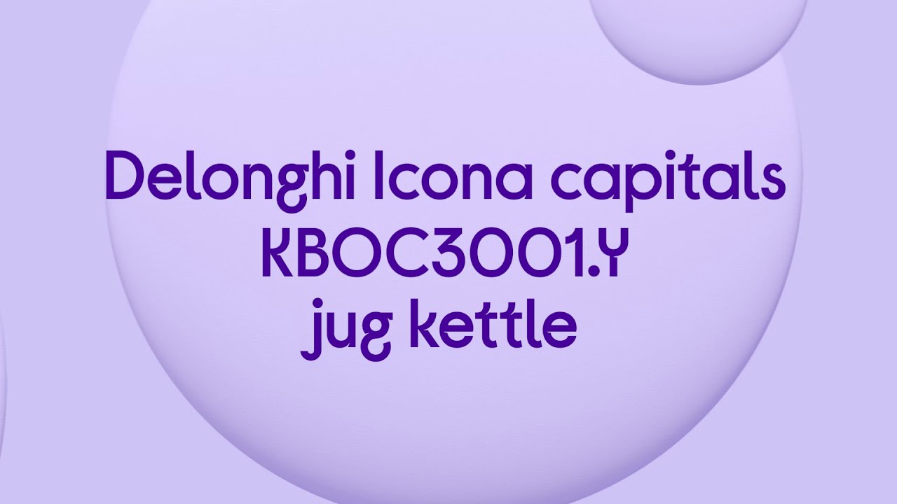 Delonghi Icona Capitals KBOC3001.Y Jug Kettle - Yellow - Quick Look