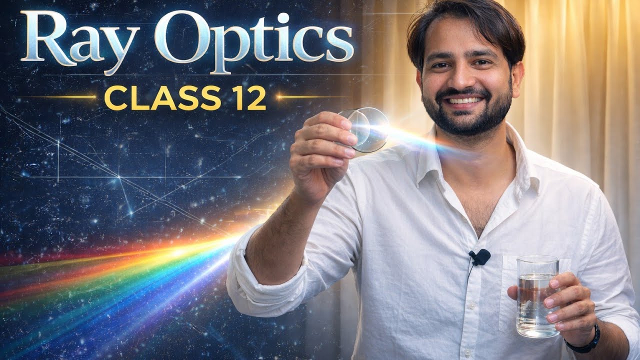 CLASS 12 l PHYSICS l RAY OPTICS l HALFSHOT + PYQ l LIVE