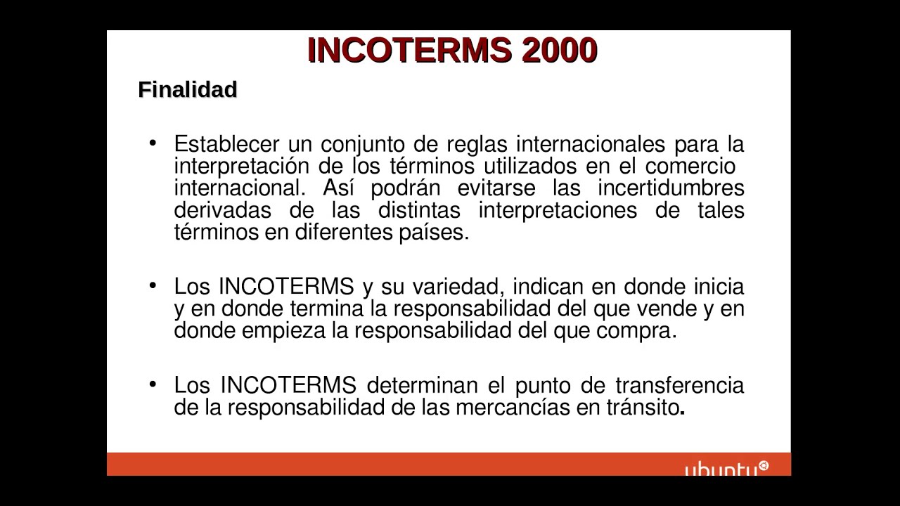 Unidad IV 2 Compraventa e INCOTERMS