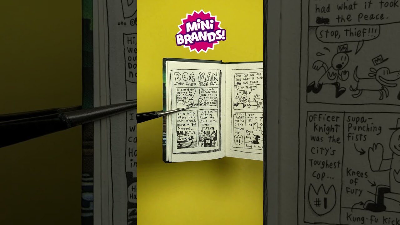 Mini Brands Books Dog Man Unleashed #minibrands #blindbag #shorts #books #dogman #catkid