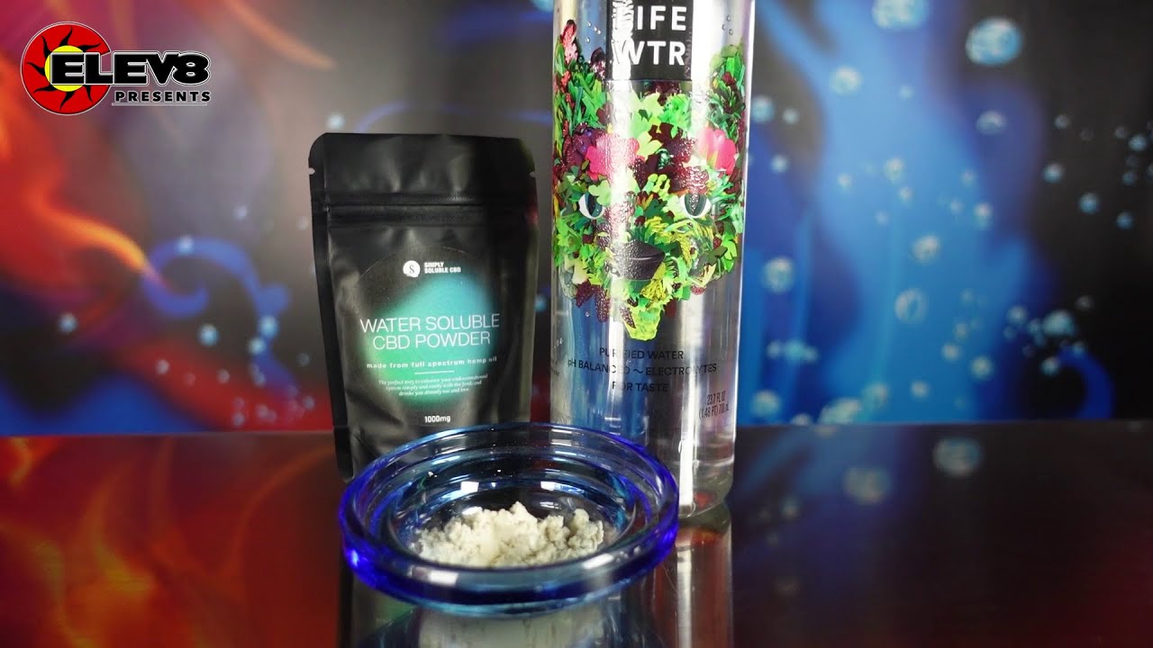 How to infuse a Life Water with Broad Spectrum Water Soluble CBD Powder - Simply Soluble CBD