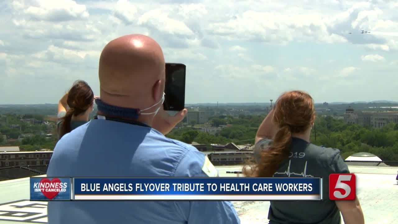 Blue Angels fly over Nashville area on Thursday