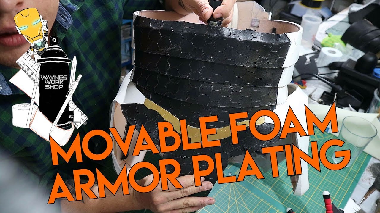 Movable foam armor plating