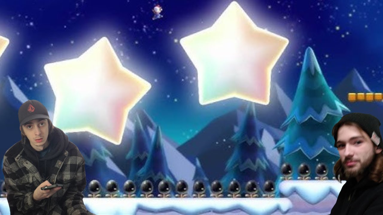 HOW LONG WILL IT TAKE THREE OF US TO BEAT FROSTED GLACIER?| NEW SUPER MARIO BROS U DELUXE