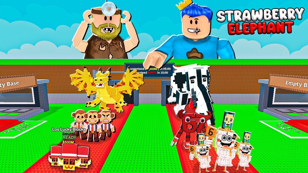 ADMIN WAR BARU!! 2 JALUR CARPET MERAH STEAL A BRAINROT AKU MENGGUNAKAN MAX LUCK DI ROBLOX!!