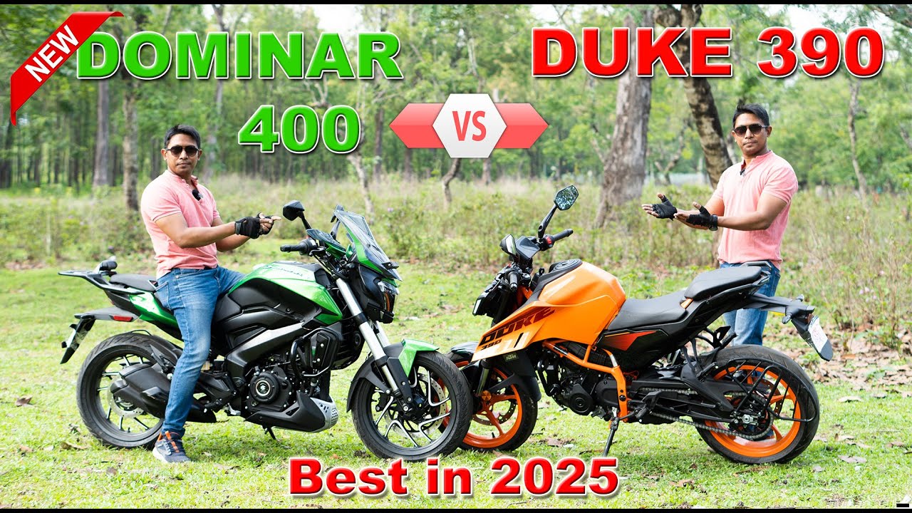 New 2025 Dominar 400 Vs Duke 390 which one to buy? Value for money ? Detail Review, On road Price