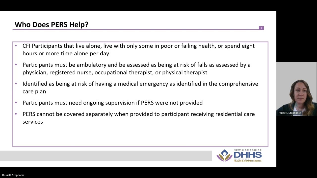 Module 28 Personal Emergency Response Systems PERS