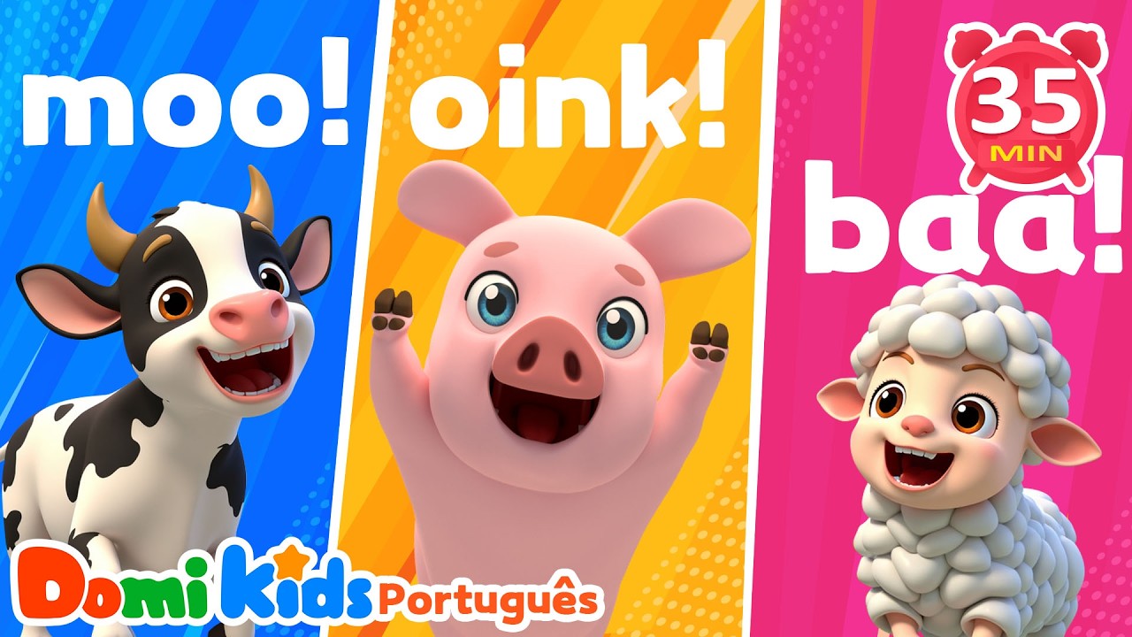 Sons dos Animais 🐶 | Canções Infantis | Domi Kids em Português
