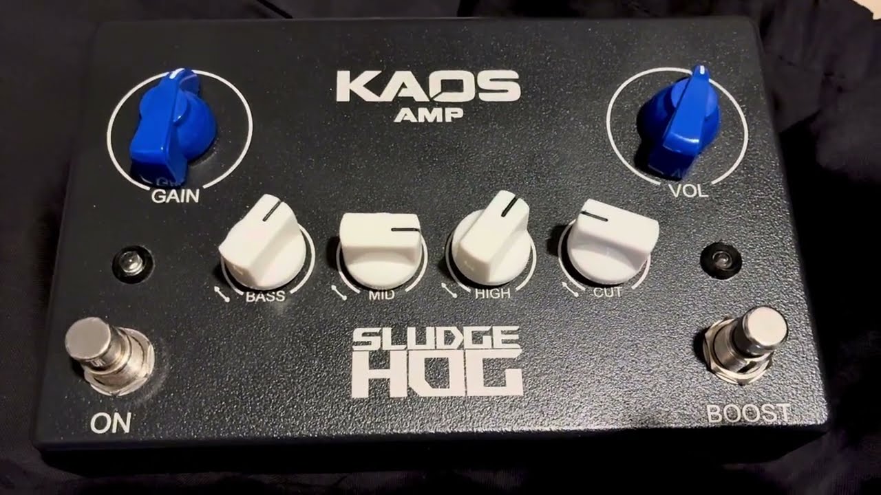 KAOS AMP SludgeHOG all-tube guitar preamp pedal UNBOXING!