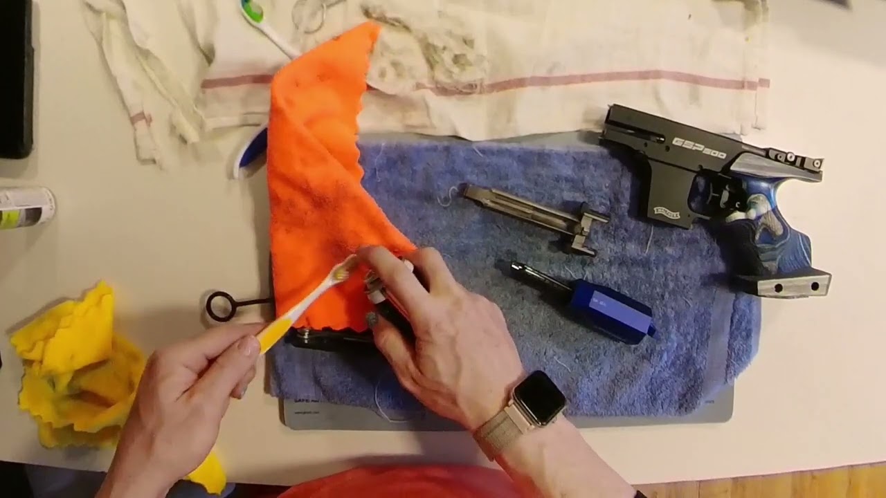desmontaje de la pistola Walter gsp 500 para  limpieza profunda