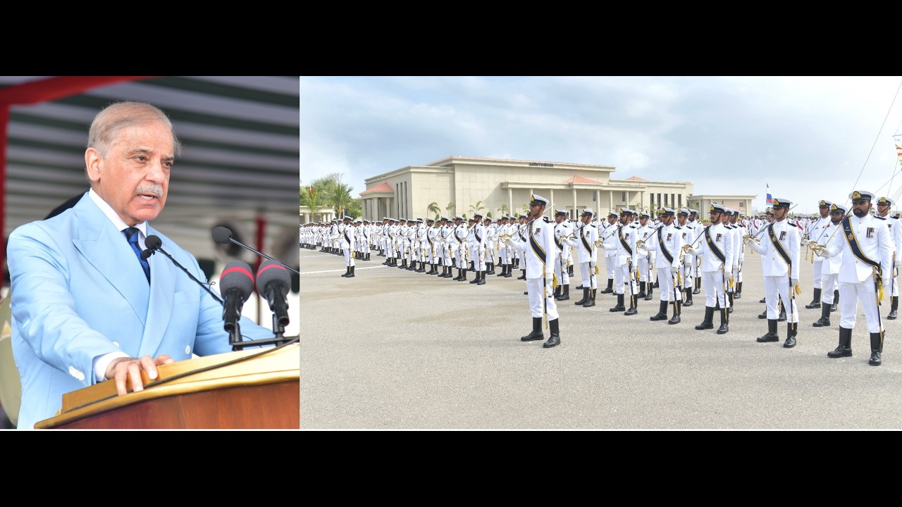 125th MIDSHIPMEN AND 33rd SHORT SERVICE COMMISSION COURSE COMMISSIONING PARADE HELD AT PNA, KARACHI