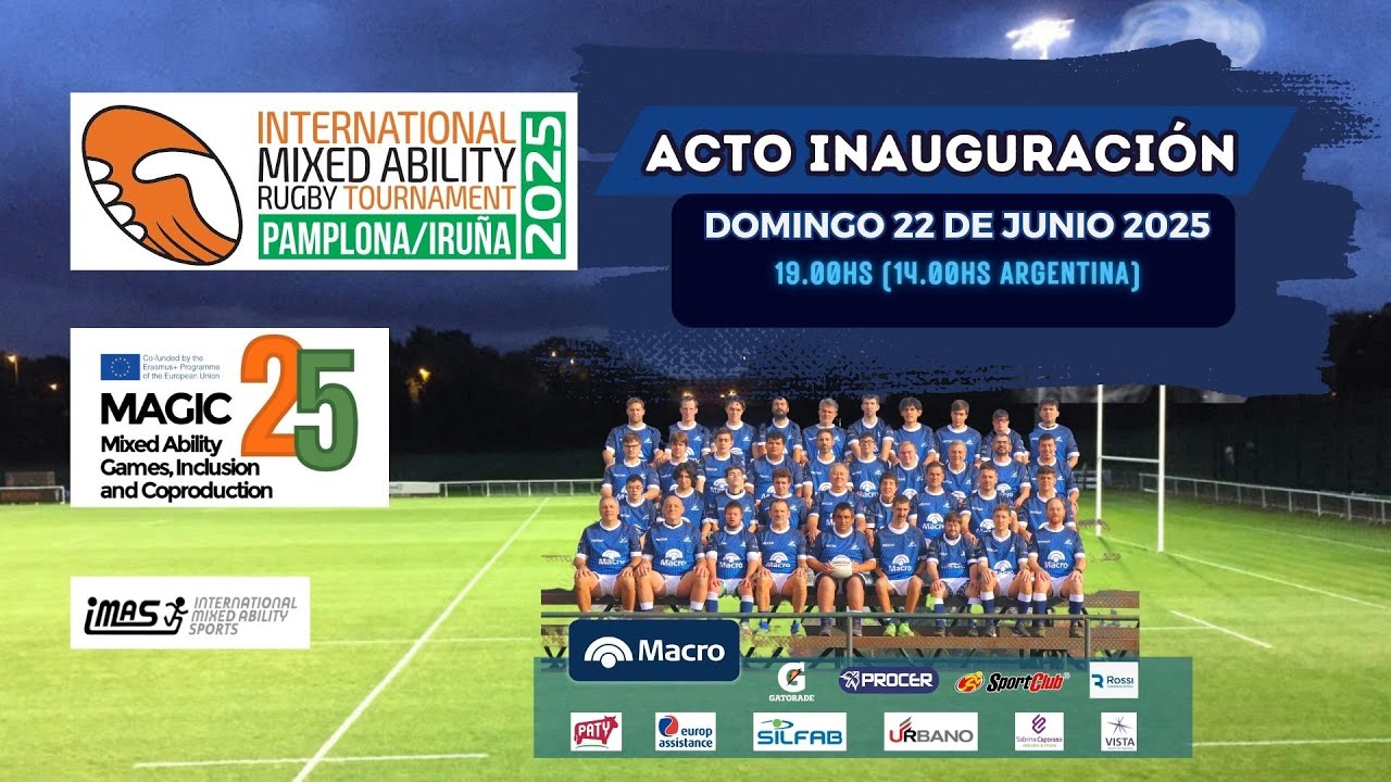 🎉 Acto de Inauguración IMART 2025 | Pamplona – Rugby Mixed Ability Mundial