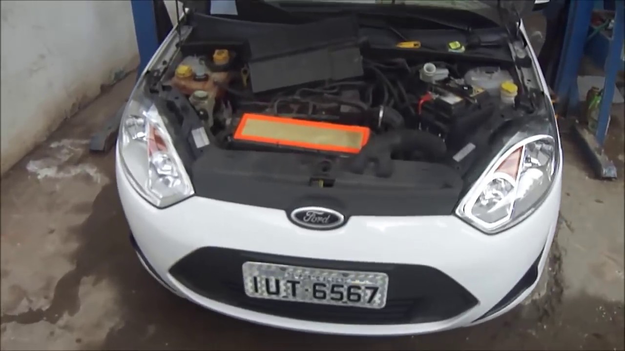 Ford Fiesta 1.0 2013 - Troca de velas e cabos, fluido de freio, fluido de direção hidraulica