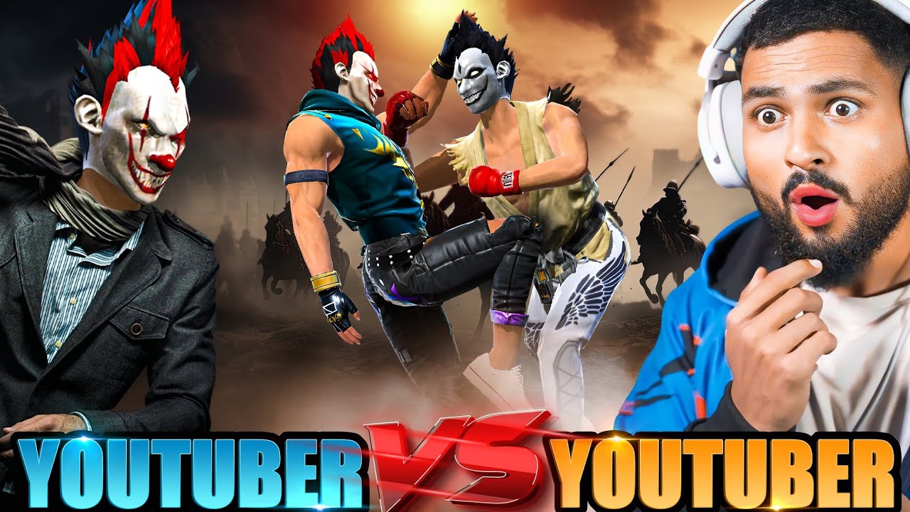 YOUTUBER VS YOUTUBER VS 2 V BADGE STREAMERS 💀 Biggest Youtuber in BR Rank 😱 आजा 1 VS 50 में 😤