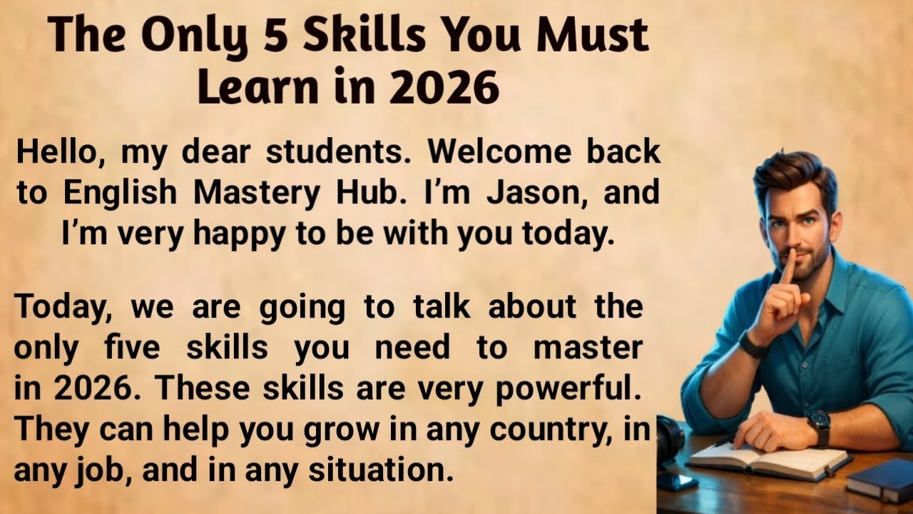 The Only 5 Skills You Must Learn in 2026 | English & Life Tips