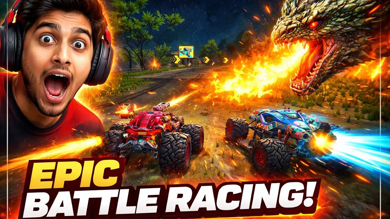 DRAGON vs MONSTER TRUCK 😱🔥 | Kids Car Game