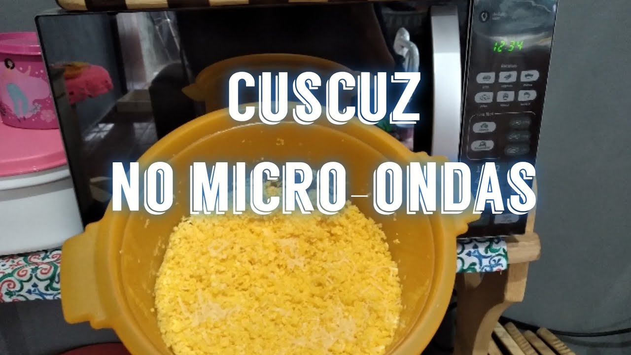 cuscuz feito em 3 minutos | cuscuz na micro arroz Tupperware