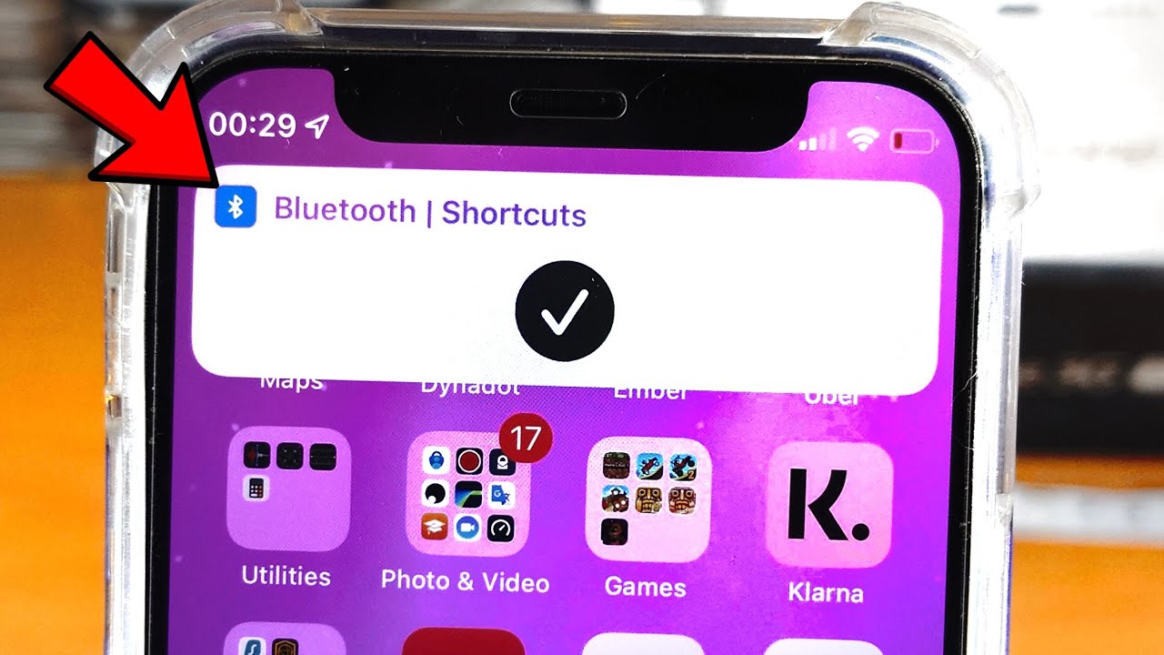 ANY iPhone How To Add Bluetooth Shortcut!