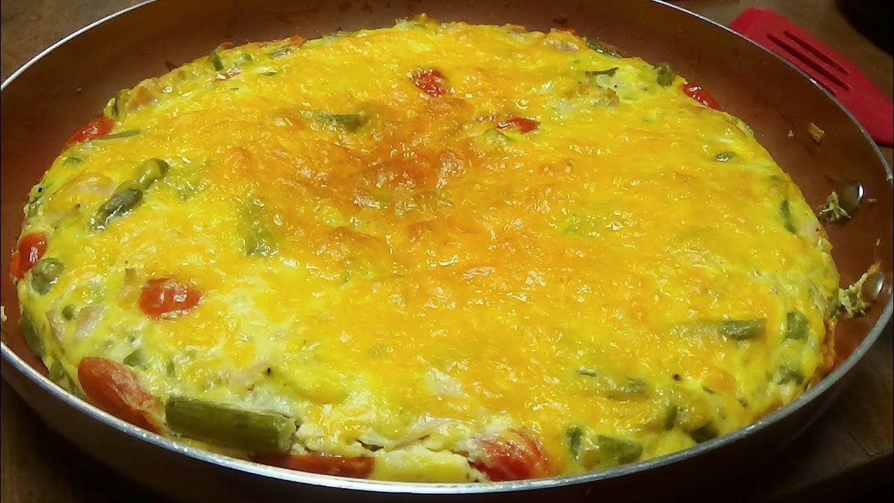 Recipe for Keto / LCHF Frittata with Asparagus ---Absolutely Delicious