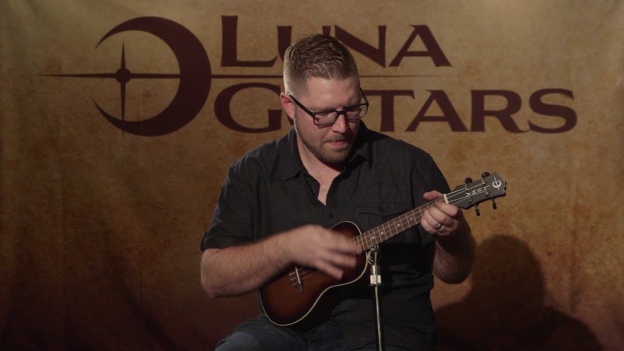 Art Vintage Concert Ukulele by Luna Ukes