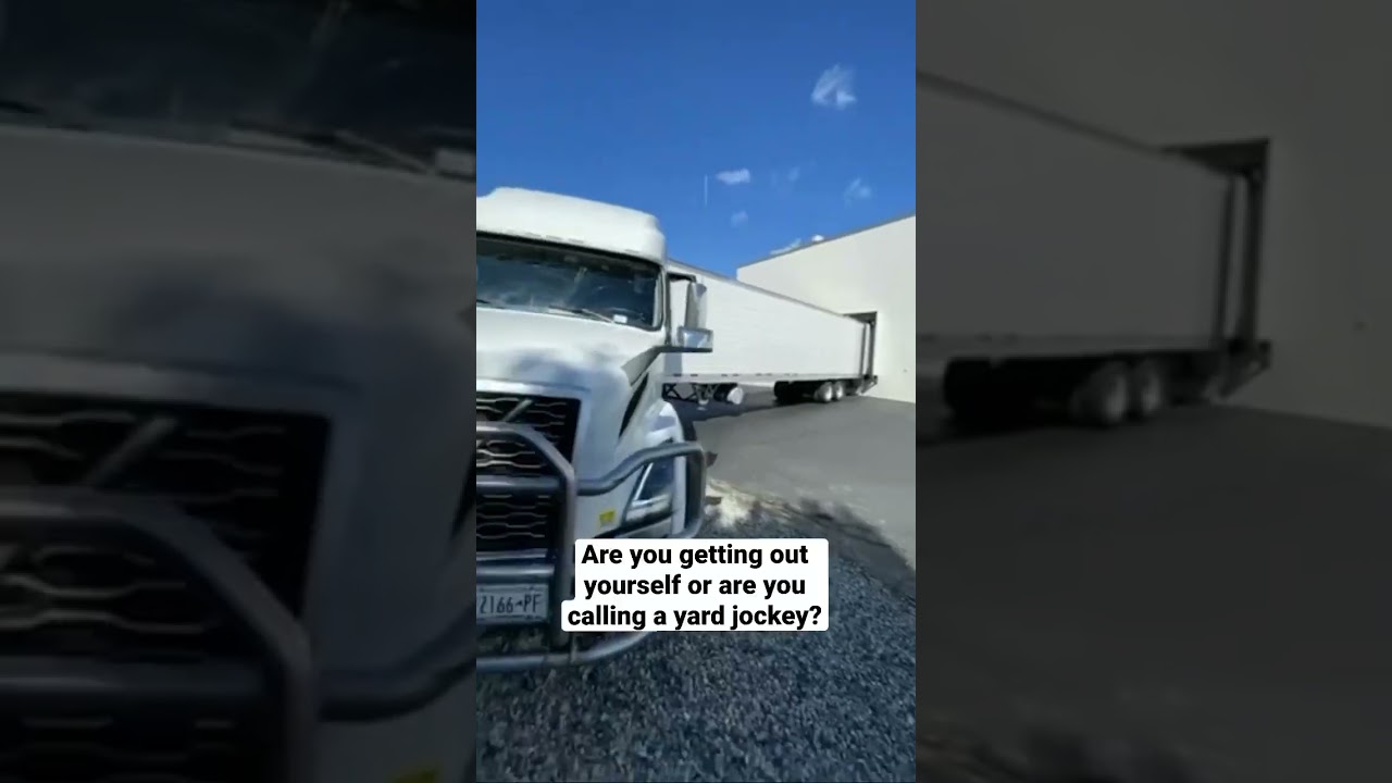 Rookie Truck Driver Gets Semi Stuck While Parking #trucking #trucker #rookie #volvo #semi