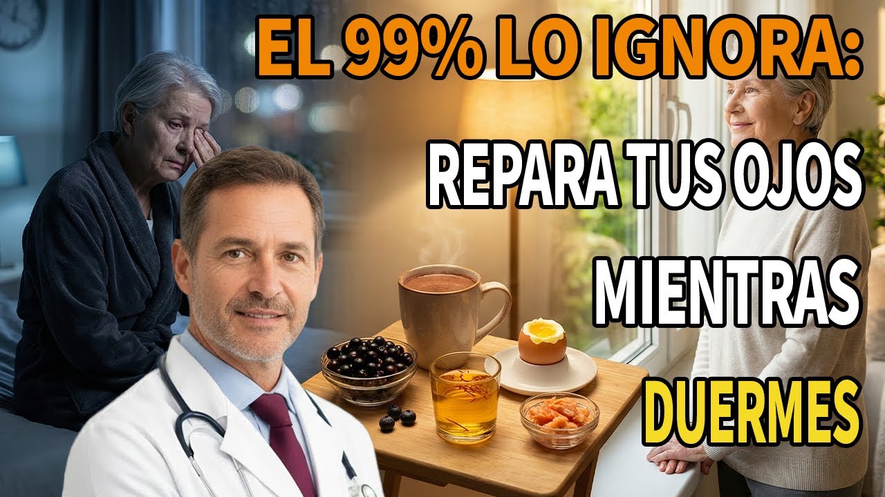MAYORES: Coman ESTO Antes de Dormir para REPARAR sus Ojos y Visión | Dr. Javier Martínez