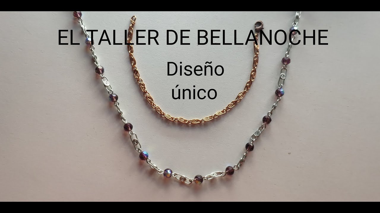 COMO HACER 2 TIPOS DE CADENAS DE ALAMBRE -BEEBEECRAFT-HOW TO MAKE 2 TYPES OF WIRE CHAINS