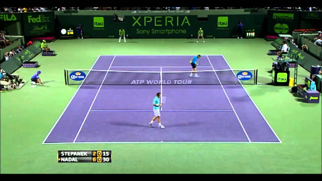 Nadal vs Stepanek Sony Erricson Open, Miami 2012 HD